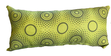 Setswana Heritage Lumbar Cushions 40cm X 60cm — Olive Dot Motif