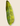Side view of the lime green NIZARRA Setswana-inspired lumbar cushion showing its zip closure, seam and patterned fabric.