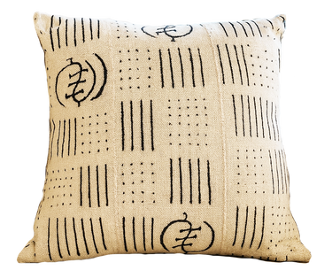 Authentic Mud Cloth Cushions — Handcrafted Original 55cm X 55cm