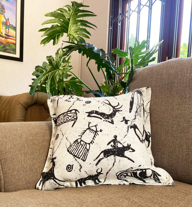 Khoisan Rock Art Cushions  Heritage Collection 60cm x 60cm