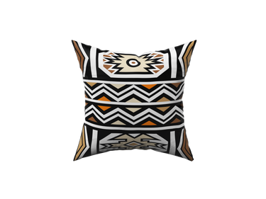 African Print Ndebele Inspired Cushions Brown 60cm x 60cm