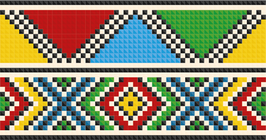 African Print Zulu Inspired Ubuntu Wallpaper Red