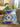 Decorative pillow with geometric pattern on a couch