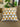 Geometric patterned pillow on a brown couch with plants in the background