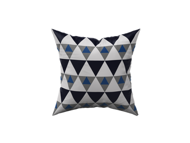 African Print Blue Xhosa Geometric Cushions 60cm x 60cm